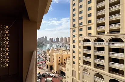 Apartment - 1 Bedroom - 2 Bathrooms for rent in West Porto Drive - Porto Arabia - The Pearl Island - Doha