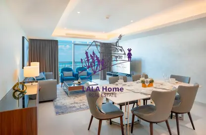Apartment - 2 Bedrooms - 3 Bathrooms for rent in Abraj Bay - Abraj Quartiers - The Pearl Island - Doha