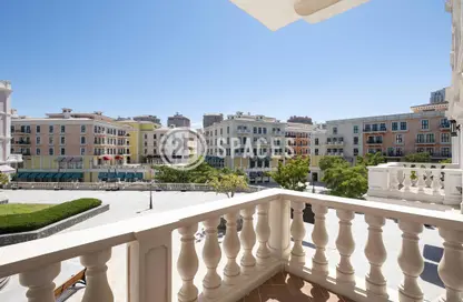 Balcony image for: Apartment - 1 Bedroom - 2 Bathrooms for rent in Murano - Qanat Quartier - The Pearl Island - Doha, Image 1