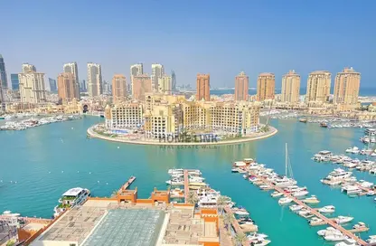 شقة - 1 حمام للايجار في طريق بورتو الغربي - بورتو أرابيا - جزيرة اللؤلؤة - الدوحة