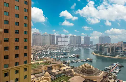 Apartment - 1 Bedroom - 2 Bathrooms for rent in East Porto Drive - Porto Arabia - The Pearl Island - Doha