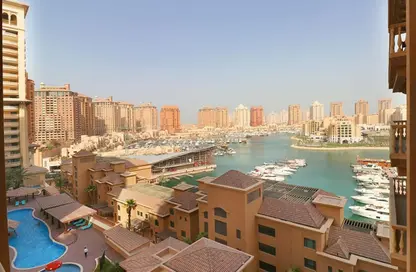 Apartment - 2 Bedrooms - 2 Bathrooms for rent in East Porto Drive - Porto Arabia - The Pearl Island - Doha