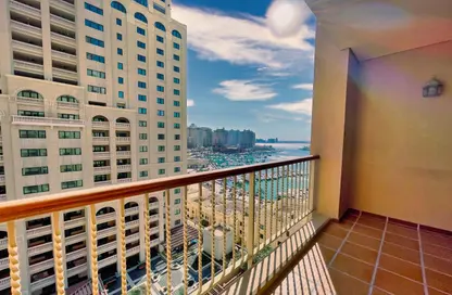 Apartment - 1 Bedroom - 2 Bathrooms for rent in Tower 19 - Porto Arabia - The Pearl Island - Doha