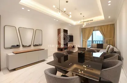 صورة لـ غرفة المعيشة / غرفة الطعام شقة - 2 غرف نوم - 3 حمامات للايجار في جياردينو فيلدج - جزيرة اللؤلؤة - الدوحة ، صورة رقم 1