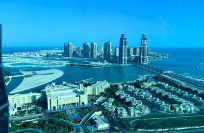 Apartment - 1 Bedroom - 2 Bathrooms for rent in Zig Zag Tower B - Zig Zag Towers - West Bay - Doha