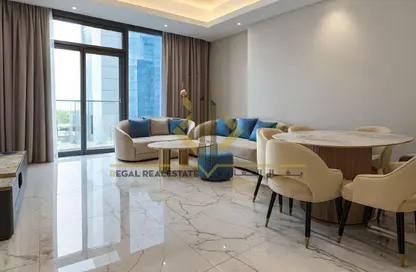 Apartment - 1 Bedroom - 2 Bathrooms for rent in Lusail Marina Heights - Marina District - Lusail Apartment - 1 Bedroom - 2 Bathrooms for rent in Lusail Marina Heights - Marina District - Lusail