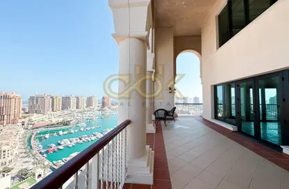 Balcony image for: Penthouse - 7 Bedrooms for rent in East Porto Drive - Porto Arabia - The Pearl Island - Doha, Image 1