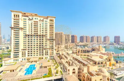 Apartment - 1 Bedroom - 2 Bathrooms for rent in West Porto Drive - Porto Arabia - The Pearl Island - Doha