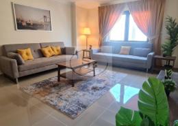 صورةغرفة المعيشة لـ: شقة - 1 غرفة نوم - 2 حمامات للبيع في برج 28 - بورتو أرابيا - جزيرة اللؤلؤة - الدوحة, صورة 1