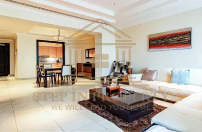 Apartment - 1 Bedroom - 2 Bathrooms for rent in East Porto Drive - Porto Arabia - The Pearl Island - Doha