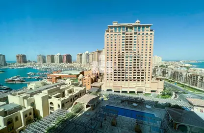 Outdoor Building image for: Apartment - 1 Bedroom - 1 Bathroom for rent in Burj Eleganté - Porto Arabia - The Pearl Island - Doha, Image 1