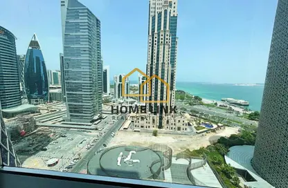 Office Space - Studio - 2 Bathrooms for rent in West Bay Tower - West Bay - West Bay - Doha