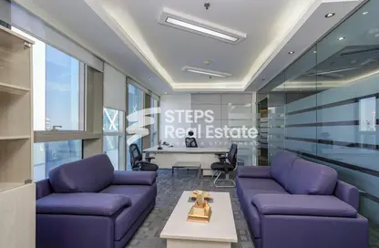 Office Space - Studio - 2 Bathrooms for rent in Palm Tower B - Palm Towers - West Bay - Doha