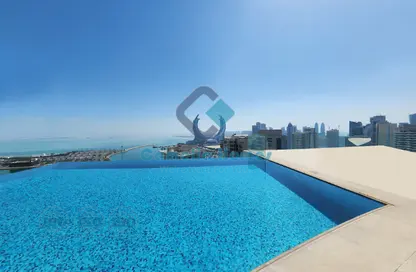 Apartment - 2 Bedrooms - 3 Bathrooms for rent in Lusail Residence - Marina District - Lusail