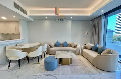 Apartment - 1 Bedroom - 2 Bathrooms for rent in Lusail Marina Heights - Marina District - Lusail