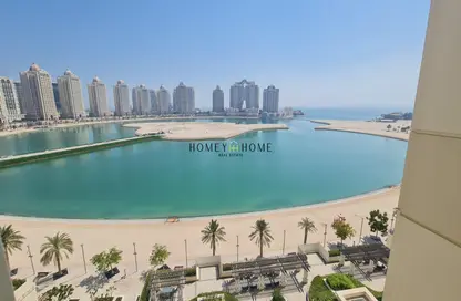 Water View image for: Apartment - 2 Bedrooms - 4 Bathrooms for rent in Viva Bahriyah - The Pearl Island - Doha, Image 1