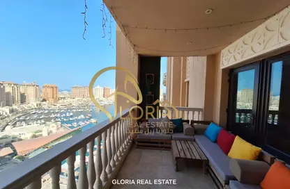 Apartment - 2 Bedrooms - 3 Bathrooms for rent in East Porto Drive - Porto Arabia - The Pearl Island - Doha
