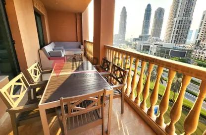 Balcony image for: Apartment - 1 Bedroom - 2 Bathrooms for rent in Sabban Towers - Porto Arabia - The Pearl Island - Doha, Image 1