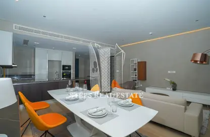 Living / Dining Room image for: Apartment - 3 Bedrooms - 5 Bathrooms for sale in Lusail City - Lusail, Image 1