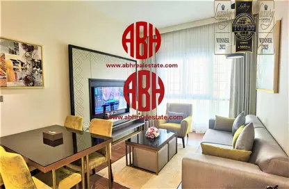 Apartment - 1 Bedroom - 2 Bathrooms for rent in The M Residence - Al Qawafell Street - Al Sadd - Doha