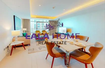 Apartment - 1 Bedroom - 2 Bathrooms for rent in Abraj Bay - Abraj Quartiers - The Pearl Island - Doha