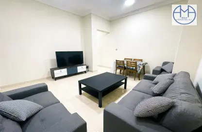 Living / Dining Room image for: Apartment - 2 Bedrooms - 2 Bathrooms for rent in Omar Bin Abdul Aziz Street - Madinat Khalifa - Doha, Image 1