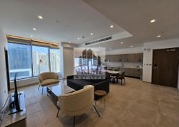 صورةغرفة المعيشة / غرفة الطعام لـ: شقة - 2 غرف نوم - 3 حمامات للكراء في شارع الكورنيش - شارع الكورنيش - الدوحة, صورة 1