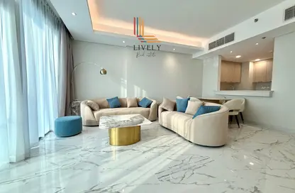 Apartment - 1 Bedroom - 2 Bathrooms for rent in Lusail Marina Heights - Marina District - Lusail