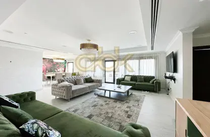 Living Room image for: Apartment - 2 Bedrooms - 3 Bathrooms for rent in East Porto Drive - Porto Arabia - The Pearl Island - Doha, Image 1