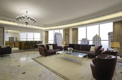 Apartment - 4 Bedrooms - 5 Bathrooms for rent in Dusit Hotel  and  Suites Doha - Diplomatic Street - West Bay - Doha