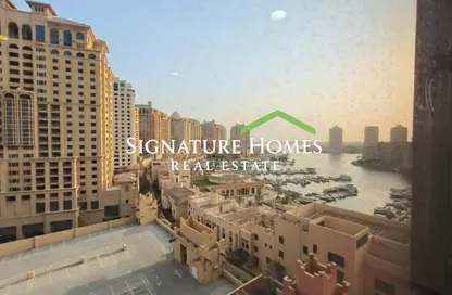 Apartment - 2 Bedrooms - 3 Bathrooms for rent in Tower 21 - Porto Arabia - The Pearl Island - Doha