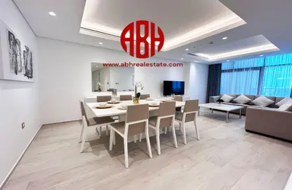 Living / Dining Room image for: Apartment - 3 Bedrooms - 3 Bathrooms for rent in Residential D6 - Fox Hills South - Fox Hills - Lusail, Image 1