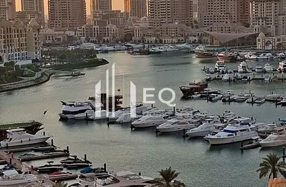 Apartment - 1 Bedroom - 2 Bathrooms for rent in East Porto Drive - Porto Arabia - The Pearl Island - Doha