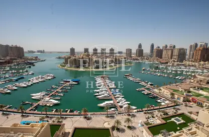 Water View image for: Apartment - 4 Bedrooms - 4 Bathrooms for sale in La Riviera Tower - The Pearl Island - Doha, Image 1