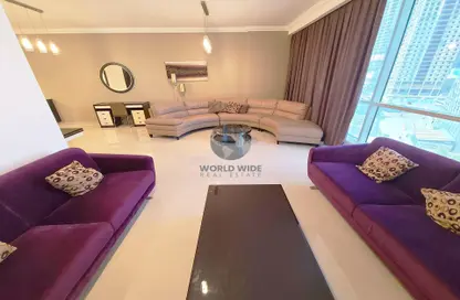 Living Room image for: Apartment - 3 Bedrooms - 3 Bathrooms for rent in West Bay - West Bay - Doha, Image 1