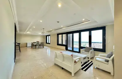 Apartment - 3 Bedrooms - 5 Bathrooms for rent in East Porto Drive - Porto Arabia - The Pearl Island - Doha