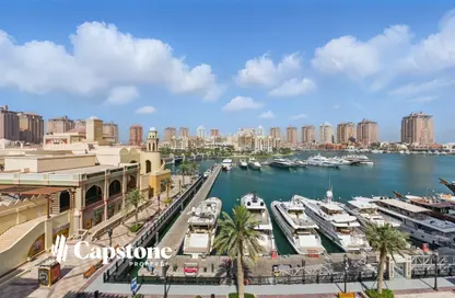 تاون هاوس - غرفة نوم - 2 حمامات للايجار في بوابة المارينا - بورتو أرابيا - جزيرة اللؤلؤة - الدوحة