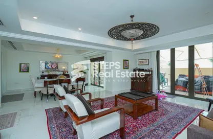 Living / Dining Room image for: Apartment - 4 Bedrooms - 4 Bathrooms for sale in Viva West - Viva Bahriyah - The Pearl Island - Doha, Image 1