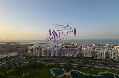 Apartment - 1 Bedroom - 2 Bathrooms for rent in Viva West - Viva Bahriyah - The Pearl Island - Doha