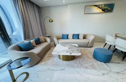 Apartment - 1 Bedroom - 2 Bathrooms for rent in Lusail Marina Heights - Marina District - Lusail