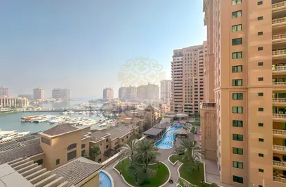 Apartment - 2 Bedrooms - 3 Bathrooms for sale in East Porto Drive - Porto Arabia - The Pearl Island - Doha
