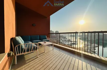 شقة - 2 غرف نوم - 2 حمامات للبيع في طريق بورتو الشرقي - بورتو أرابيا - جزيرة اللؤلؤة - الدوحة