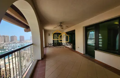 Apartment - 2 Bedrooms - 3 Bathrooms for rent in East Porto Drive - Porto Arabia - The Pearl Island - Doha