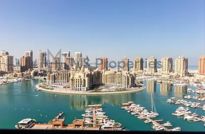 (بنتهاوس  (روف - 5 غرف نوم - 8 حمامات للبيع في طريق بورتو الغربي - بورتو أرابيا - جزيرة اللؤلؤة - الدوحة