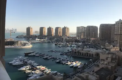 شقة - غرفة نوم - 2 حمامات للايجار في طريق بورتو الغربي - بورتو أرابيا - جزيرة اللؤلؤة - الدوحة