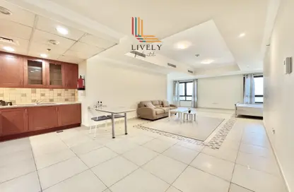 Apartment - Studio - 1 Bathroom for rent in Tower 29 - Porto Arabia - The Pearl Island - Doha
