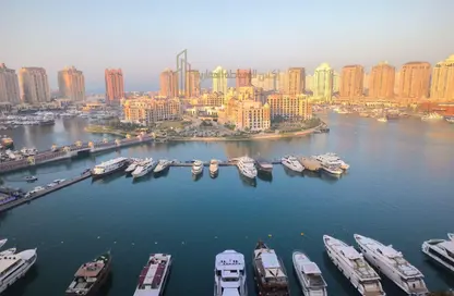 شقة - غرفة نوم - 2 حمامات للايجار في طريق بورتو الشرقي - بورتو أرابيا - جزيرة اللؤلؤة - الدوحة