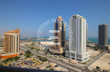 شقة - 2 غرف نوم - 3 حمامات للايجار في برج مارينا 21 - منطقة المارينا - الوسيل