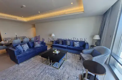 (بنتهاوس  (روف - 2 غرف نوم - 3 حمامات للايجار في ابراج باي - منطقة الأبراج - جزيرة اللؤلؤة - الدوحة