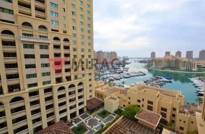 Outdoor Building image for: Apartment - 1 Bathroom for rent in Tower 19 - Porto Arabia - The Pearl Island - Doha, Image 1